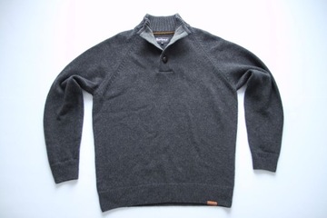 BARBOUR__SWETER MĘSKI 100% LAMBSWOOL HALF BUTTON__XL