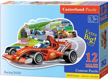 CASTORLAND PUZZLE MAXI WYŚCIGÓWKA DUŻE ELEMENTY 12