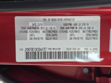 Mazda CX-5 II SUV 2.5 SKY-G 194KM 2019 MAZDA CX-5 Signature 4X4 * 2.5l benzyna 227KM * 78, 379km * Bogata wersja, zdjęcie 38