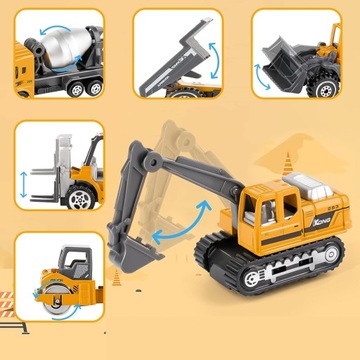 Мини-инженерные модели, игрушечные автомобили, строительная техника