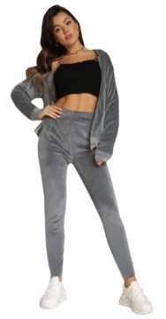 Женский спортивный костюм, бархатный комплект на молнии, бирюзовый 91 3XL