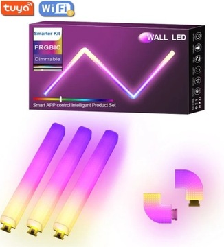 Умные светодиодные панели 3+2 LIGHTBAR RGBIC WiFi GLIDE WALL Настенный светильник