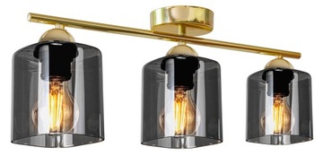 LAMPA WISZĄCA SUFITOWA ŻYRANDOL ZŁOTA KULE LED