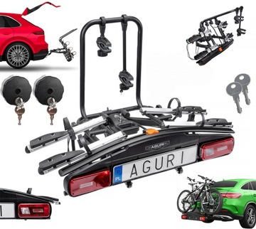 Bagażnik Rowerowy na HAK AGURI Active E-Bike 2 Odchylany 13 PIN