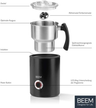 ПРОГРАММЫ ВСПЕНИВАНИЯ МОЛОКА BEEM Milk Perfect ИНДУКЦИЯ