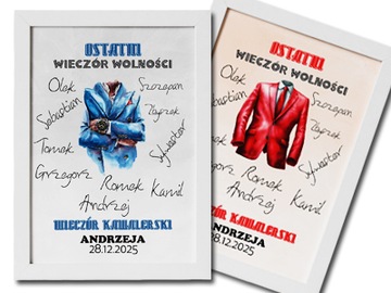 RAM11 PREZENT NA WIECZÓR KAWALERSKI PAMIĄTKA OBRAZEK