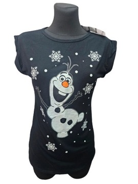 Sophie koszulka t-shirt świąteczna czarna Olaf 36 38