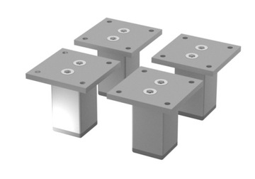 4 x ALUMINIOWA NÓŻKA STOPKA MEBLOWA H 60 MM ALU