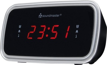 Radiobudzik Mały Duże cyfry funkcja drzemka FM Soundmaster UR106SW