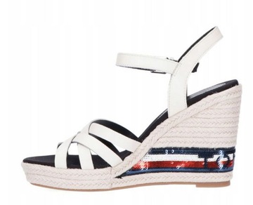 Tommy Hilfiger Sequins High Wedge Espadryle Damskie r. 39 AB002016