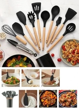 12 EL НАБОР СИЛИКОНОВОЙ КУХОННОЙ ПОСУДЫ XXL