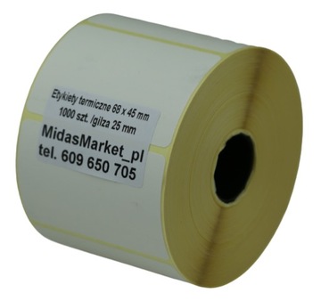 SAMOPRZYLEPNE ETYKIETY 68x45 /1000 MidasMarket_pl