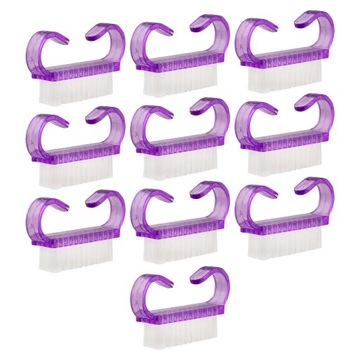 Набор из 10 кистей для удаления маникюрной пыли с мягкой щетиной