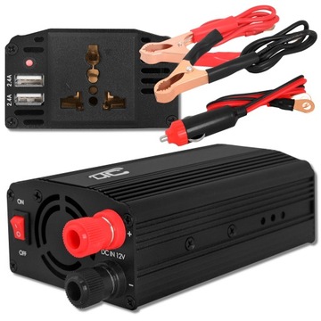 PRZETWORNICA NAPIĘCIOWA SAMOCHODOWA 24V/230V 300W