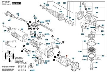 Статор BOSCH для угловой шлифовальной машины GWS 9-125 GWS 9-115