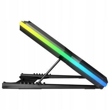 Охлаждающая подставка для ноутбука Rampage BREZZE 5 Fan RGB с ЖК-дисплеем
