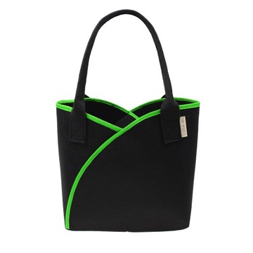 Torba na zakupy Shopper ekologiczna filcowa - ZIELONA