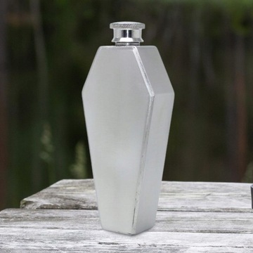 Модная бутылочка, портативный дорожный горшок с флягой, хип-серебро