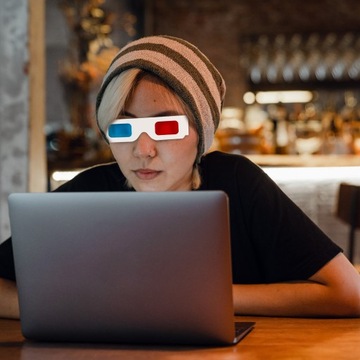 Картонные 3D Анаглифные Очки Бумажная Пленка