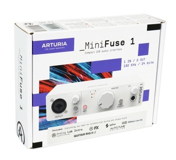 ARTURIA MiniFuse 1 WH Interfejs Audio USB Biały pakiet oprogramowania