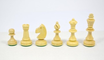 Шахматы Рубин - круглый футляр ручной работы (33см)