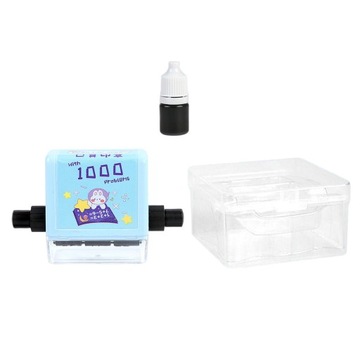 Math Roller Stamp Kompaktowy edukacyjny dla dzieci niebieski