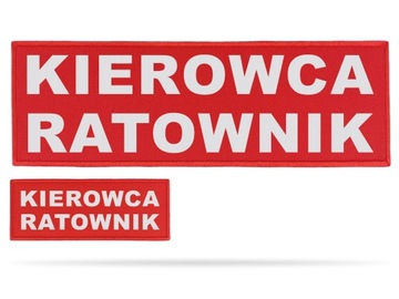 ZESTAW ODBLASKOWYCH EMBLEMATÓW - KIEROWCA RATOWNIK