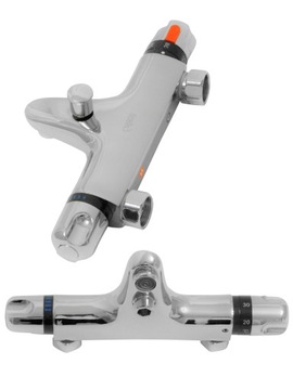 BATERIA WANNOWA ŚCIENNA TERMOSTATYCZNA Z WYLEWKĄ BERD ESTIVA