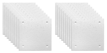 Panele Ścienne BETON TYNK 18x BIAŁE 6,48m2 60 x60