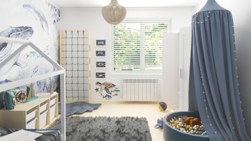 Готовый дизайн интерьера | Морская комната