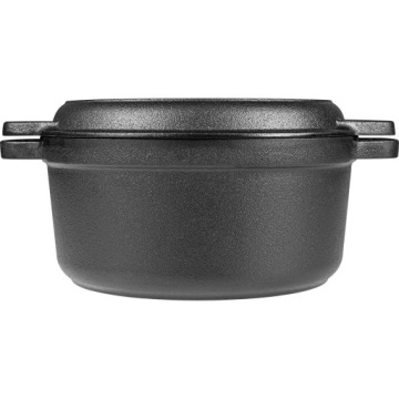 ЧУГУННАЯ КОТОРШКА С СКОРОДКОЙ-ГРИЛЬ 3,5 Л.