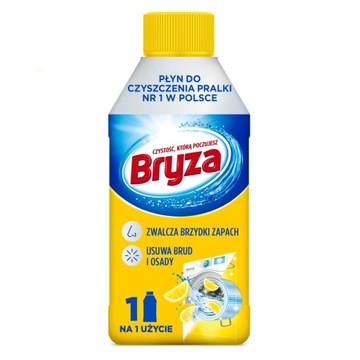 Bryza Lanza Zestaw Płyn do Czyszczenia Pralki Cytrynowy Zapach 250ml