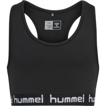 HUMMEL CZARNY SPORTOWY TOP LOGO GNX HMP__128