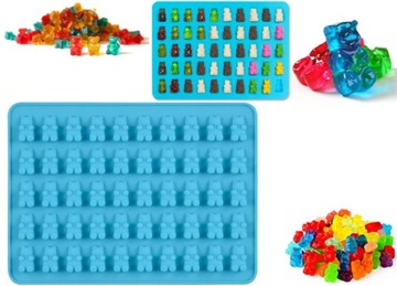 СИЛИКОНОВАЯ ФОРМА МИНИ-МИШКИ ЖЕЛЕЙНЫЕ МИШКИ 50 шт.