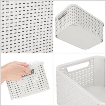 CURVER KOSZYK POJEMNIK ORGANIZER Z POKRYWKĄ 6L