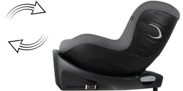 Cybex Sirona Gi i-Size Поворотное на 360° автокресло 0–20 кг Moon Black