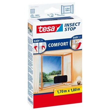 TESA 55914 MOSKITIERA OKIENNA COMFORT 1,7M:1,8M CZARNA