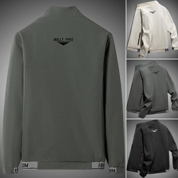 Мужская куртка-бомбер с буквенным принтом Slim Fit с воротником-стойкой Sol