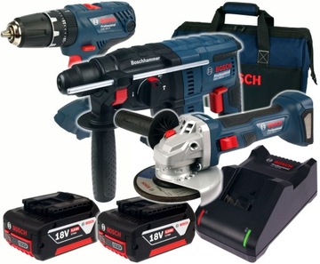 BOSCH GBH180-LI GSB18V-21 GWS180-LI 2x5,0Ah TORBA