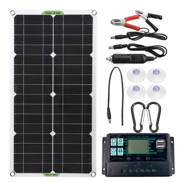 100W Panel słoneczny 12V/24V ogniwo słoneczne z kontrolerem 30A/60A/100A pł