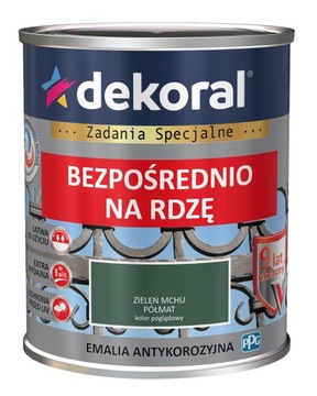 Dekoral Emalia antykorozyjna RAL 6005 zieleń mchu półmat 0,65l