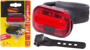 LAMPKA TYLNA ROWEROWA 15 CHIP LED