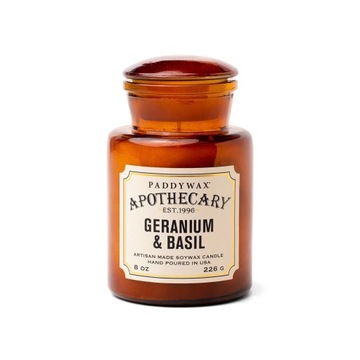 Paddywax Geranium Bazylia świeca vintage