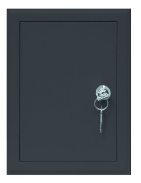DRZWICZKI REWIZYJNE ANTRACYT MAT 35x40 ZAMEK