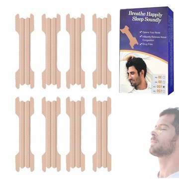 Paski Na Nos Oddychanie Przeciw Chrapaniu Do Spania Plastry 100szt 66x19mm