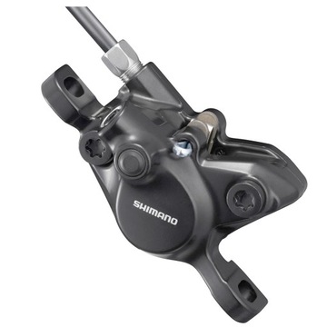 Комплект дисковых тормозов Shimano MT200 спереди и сзади.