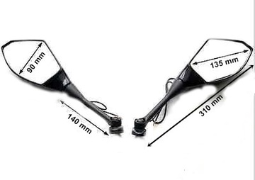 СВЕТОДИОДНЫЕ ЗЕРКАЛА HONDA CBR 250R 600 RR 1000 RR CBR 600F