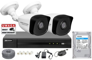 HIKVISION ZESTAW MONITORINGU IP PoE 4Mpx IR30 P2P