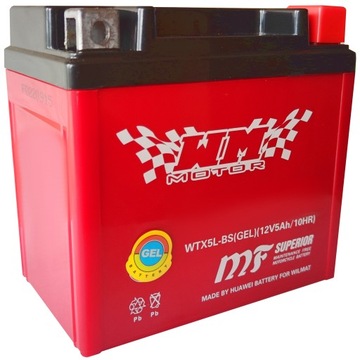 Akumulator Żel 12V 5Ah Skuter QUAD Romet KYMCO ZIP