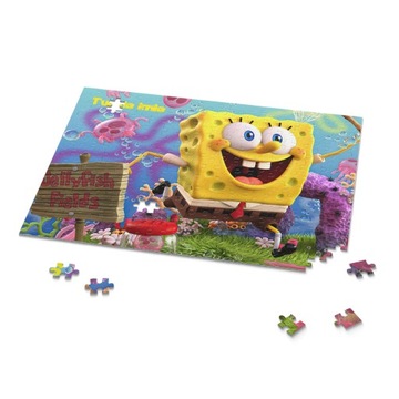 Puzzle z motywem Spongebob 252el + imię GRATIS - Różne Wzory!!